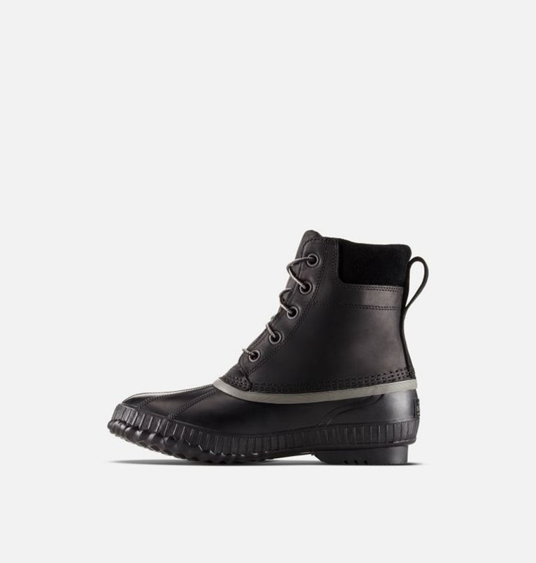 Mens Booties Black - Sorel Cheyanne II Lace Duck - 890-BQRWHZ